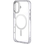 Силиконовый чехол HOCO MagSafe для iPhone 16 прозрачный