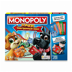 Настольная игра MONOPOLY Монополия Джуниор с картами, Hasbro Games