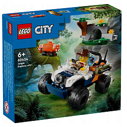 Конструктор LEGO CITY 60424 Исследователь джунглей: миссия "Красная панда"