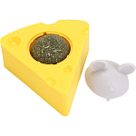 Игрушка для кошек из кошачьей мяты «Сыр», 5×4 см, на основании