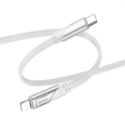 Кабель Lightning <--> Type-C  1.2м HOCO U119, серый, PD 27Вт