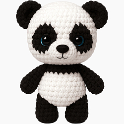 Амигуруми мягкая игрушка своими руками «Пандочка Тим», 18 см 10537919