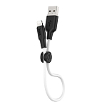 Кабель USB <--> Lightning  0.25м HOCO X21 Plus черный/белый