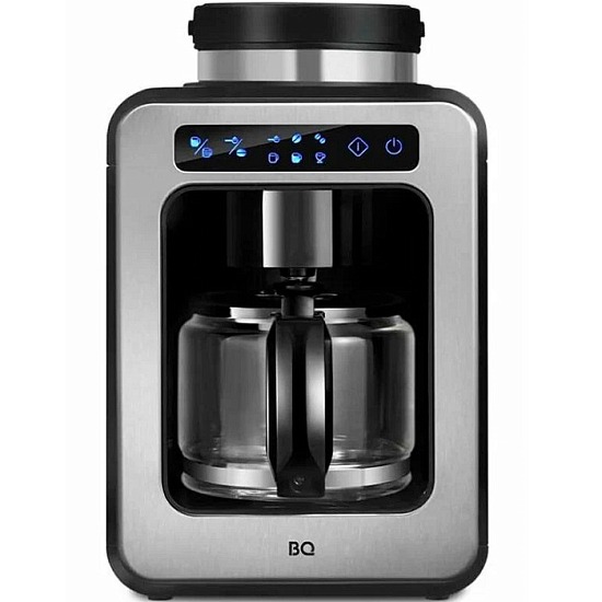 Кофеварка BQ CM7000 Стальной-Черный со встроенной кофемолкой