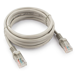 Патч-корд Cablexpert PP6U-2M кат.6, 2.0м, литой, многожильный (серый)
