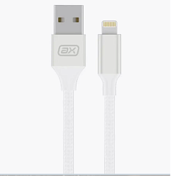 Кабель USB <--> Lightning  1.2м AXXA белый