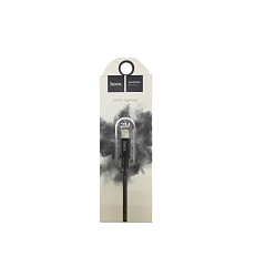 Кабель USB <--> Lightning  2.0м HOCO Times speed X14 в переплёте, чёрный