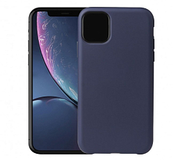 Задняя накладка ZIBELINO Soft Case для iPhone 11 темно-синий