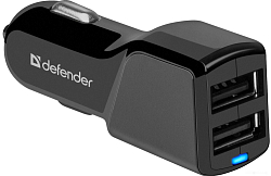 Авто ЗУ 2USB 3.4A DEFENDER UCA-34 черный