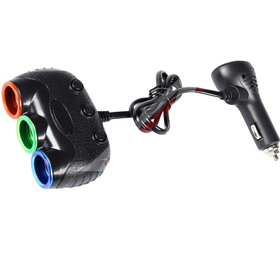 Разветвитель прикуривателя OLESSON 1633 (3 выхода)