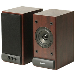 Колонки 2.0 SVEN SPS-609, темный дуб (2*5Вт)