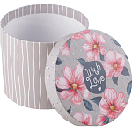 Коробка подарочная круглая «Цветы»,  14 × 16 см 7111808