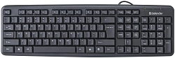 Клавиатура БП DEFENDER HB-435 Element черная, USB