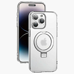 Задняя накладка KEEPHONE MAGICO PROTECTIVE STAND CASE для iPhone 16 PRO MAX CLEAR
