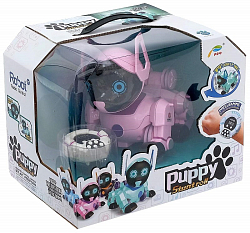 Робот-собака радиоуправляемый «Паппи», световые и звуковые эффекты, работает от аккумулятора, цвет розовый
