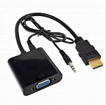 Переходник HDMI <--< VGA с audio (в коробке)