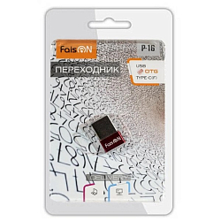 Переходник USB <--> Type-C FAISON P-16 Delivery, красный