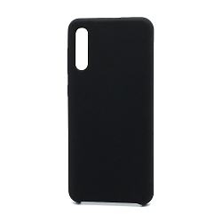 Задняя накладка SILICONE COVER для Samsung A50 черная