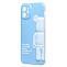 Задняя накладка SC332 для iPhone 12 (light blue)