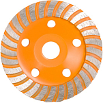 Чашка алмазная зачистная, 125 мм, Турбо ВИХРЬ 73/10/3/9