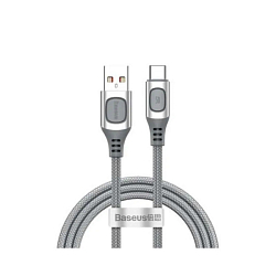 Кабель USB <--> Type-C  1.0м BASEUS Flash Multiple Fast Charge Protocols Convertible Baseus Silver (CATSS-A0S) 5A