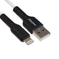 Кабель USB <--> Lightning  1.0м SMARTBUY S21 белый (iK-512-S21bw)