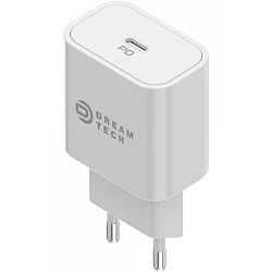 Сетевое ЗУ 1Type-C 3.1A DREAM PD09 PD18W белое