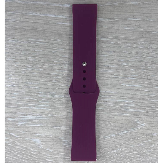 Силиконовый ремешoк NONAME универсальный 22mm бордовый