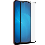 Противоударное стекло DF для Samsung Galaxy A51 черный (в техпаке)