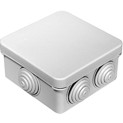 Коробка распределительная для открытой проводки безгалогенная (HF) атмосферостойкая 80х80х40