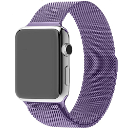 Металлический браслет NONAME на Apple Watch (38/41), миланская петля, сиреневый