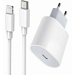 Сетевое ЗУ 1Type-C DEFENDER UPC-31 USB-C/PD20W, lightning