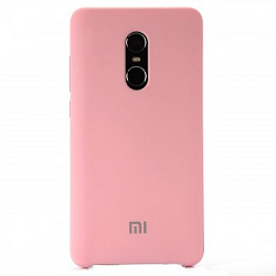 Силиконовый чехол SILICONE case для Xiaomi Redmi 5 Plus розовая