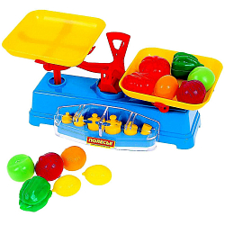 Игровой набор "Магазин": весы и набор продуктов, 12 предметов