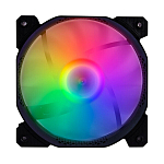 Вентилятор для корпуса 1STPLAYER F1-PLUS Black / 140mm, LED 5-color, 1000rpm, 3pin / F1-PLUS-BK / bulk