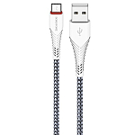 Кабель USB <--> Type-C 1.0м BOROFONE BX25 Powerful, нейлон, белый