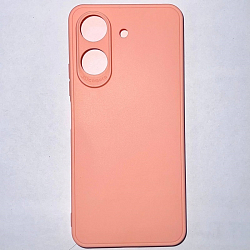 Задняя накладка Мобилис для Xiaomi Redmi 13C (4G)/Poco C65 (5G), персиковый , матовая с защитой камеры