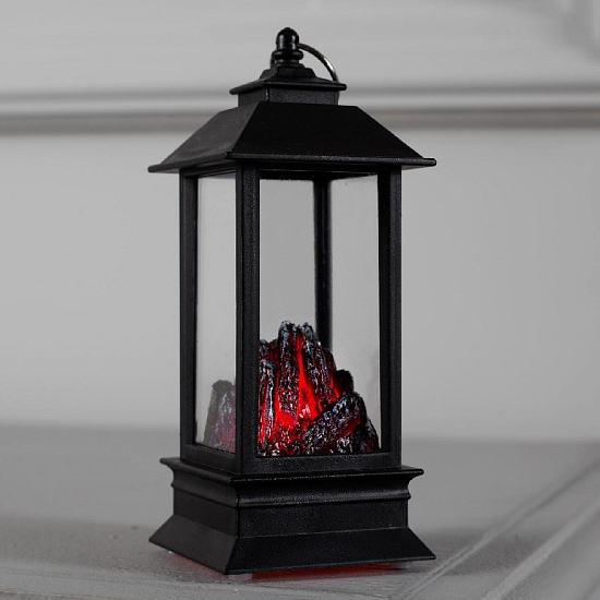 Светодиодная фигура «Камин» свечение красное 4364354