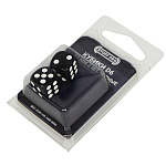 Набор кубиков Stuff-Pro (D6 12 мм 2 шт чёрные)