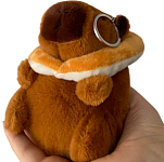 Мягкая игрушка Капибара с кругом брелок  5998-12