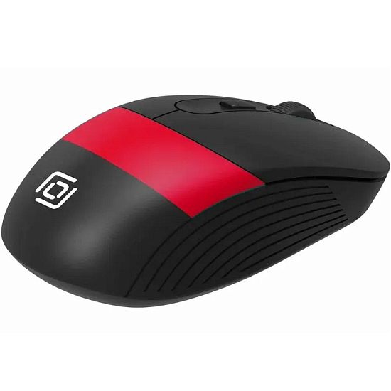 Мышь БП OKLICK 310MW черный/красный