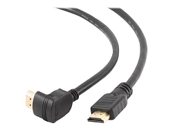 Кабель HDMI <--> HDMI  1.8м GEMBIRD/CABLEXPERT CC-HDMI490-6, ver.1.4, углов. разъем, черный, пакет