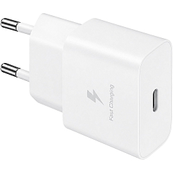 Сетевое ЗУ 1Type-C Samsung EP-T2510XWEGEU белый, кабель Type-C, 25W