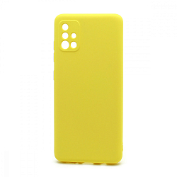 Силиконовый чехол SILICONE CASE New ERA для Samsung Galaxy A51 желтый