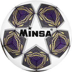 Мяч футбольный MINSA, PU, машинная сшивка, 12 панелей, р. 5 5448292