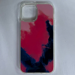 Задняя накладка NONAME для iPhone 12 разводы, прозрачный