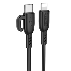 Кабель Lightning <--> Type-C  1.0м BOROFONE BX91, черный, PD 20Вт