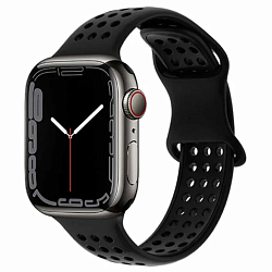 Силиконовый ремешок HOCO WA08 для APPLE Watch 38/40mm, чёрный