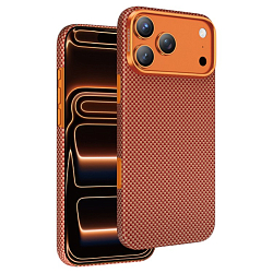 Задняя накладка KEEPHONE KEVILAR NORRA MAGSAFE CASE для iPhone 17 PRO MAX (CORAL ORANGE)