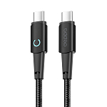 Кабель Type-C <--> Type-C  1.5м DEPPA Moon черный, 100W (72524)